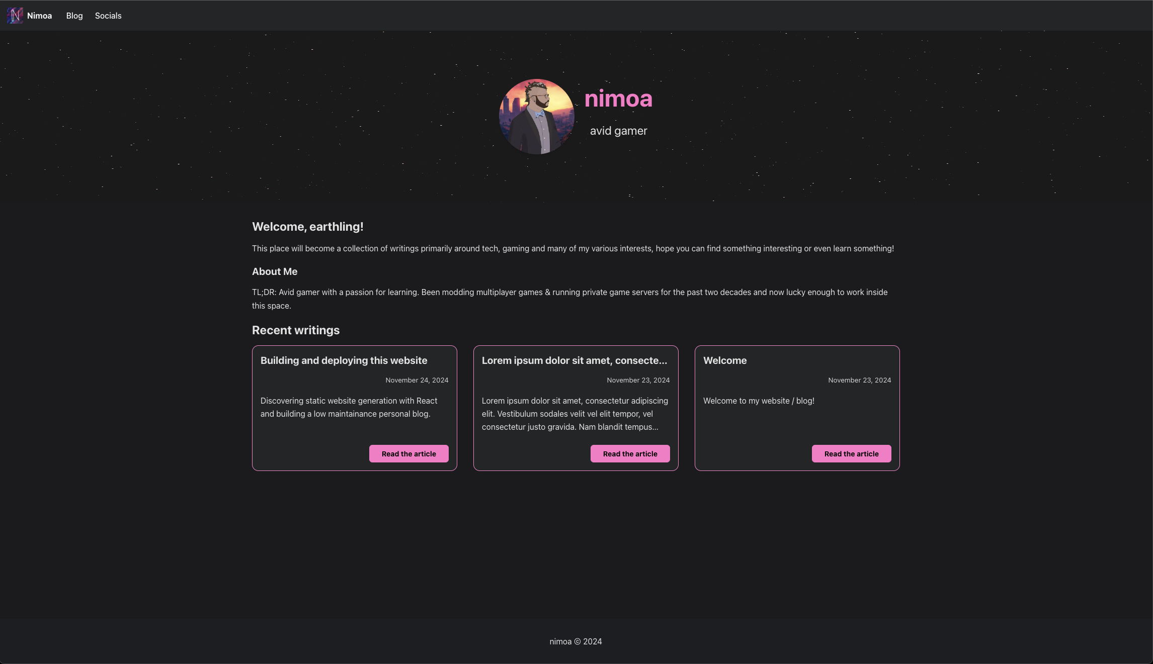 Blog posts