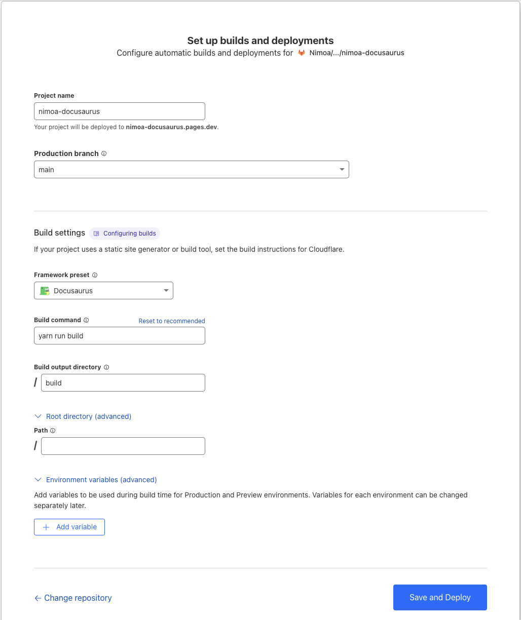 Cloudflare pages